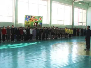 Военно-спортивные соревнования учащейся  молодежи Обливского района  «Я выбираю ГТО» в честь Дня защитника Отечества.